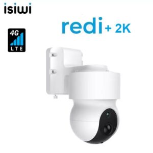 Telecamera a batteria Isiwi 4G REDI+ 3Mpx Motorizzata per esterno IP65 IR LED Audio Bidirezionale Sd Card Stand Alone Show Color